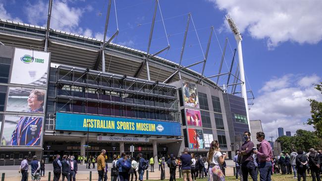 Crowd testing trail happening at the MCG today ahead of the Boxing Day Test. Picture by Wayne Taylor 17th November 2020