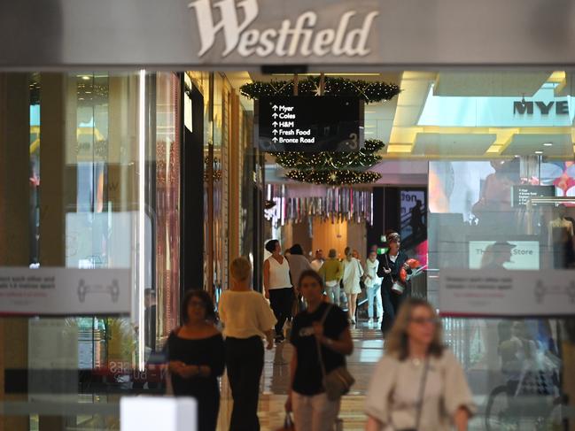 Westfield’s parent company Scentre Group is bracing for a busy Christmas shopping season. Picture: NCA NewsWire / Steven Saphore