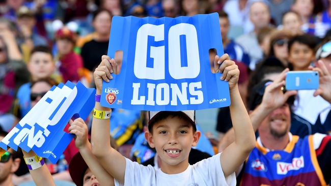 Brisbane are hoping to have some spectators for their Round 2 clash. Picture: AAP Image/Darren England