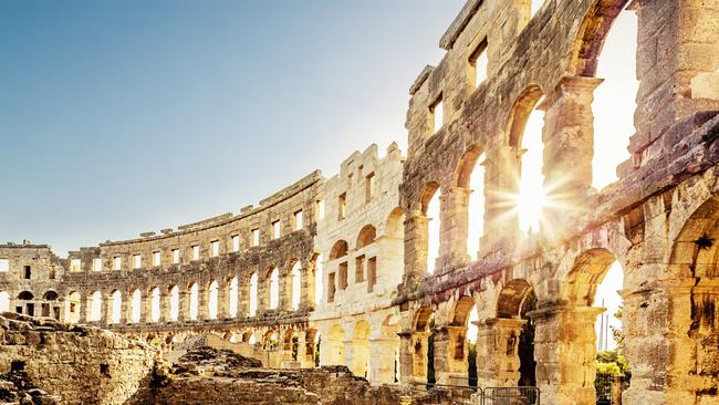 The first-century AD amphitheatre in Pula.