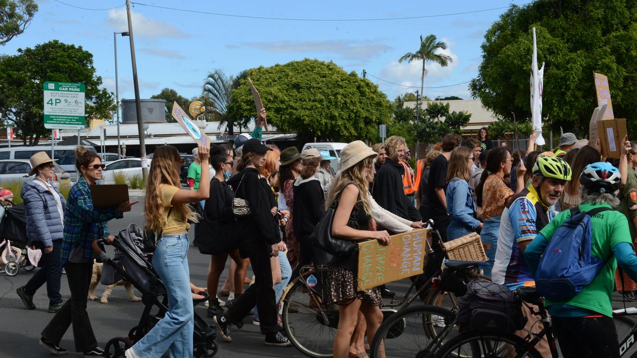 A School Strike for Climate protest was held in Byron Bay on Friday, May 21, 2021. Picture: Liana Boss