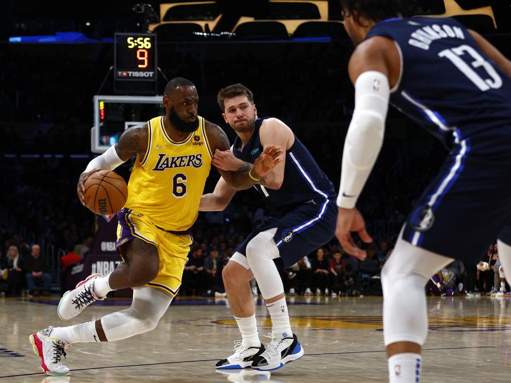 LeBron James and Luka Doncic are two of the biggest stars of the league. Picture: Ronald Martinez/Getty Images