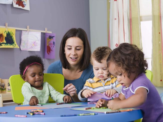 Teacher and toddlers in daycare. Picture: Thinkstock