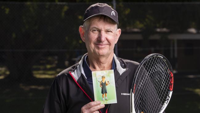 Barty’s first tennis coach Jim Joyce. Picture: Glenn Hunt