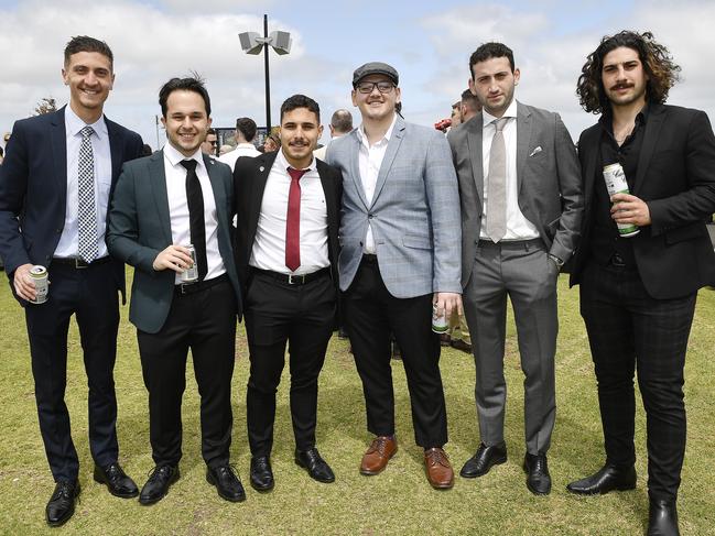 Josh Maccora, Marcus Facchino, Jack Parisi, Anton Leo, Anthony Del Medico. Picture: Andrew Batsch