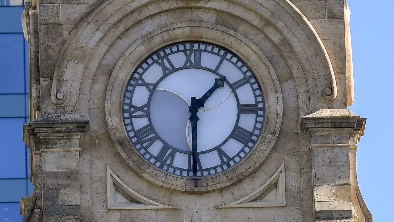 Frozen in time: Adelaide’s iconic clock stops ticking