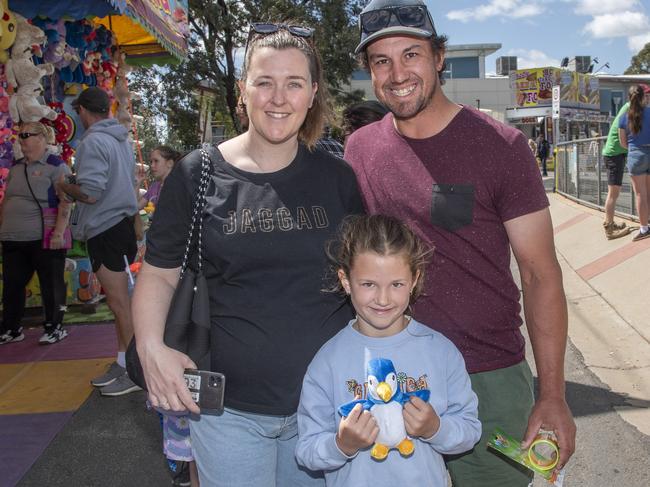 Jacki Watts, Hollie Ford and Grant Ford at the 2024 Swan Hill Show Picture: Noel Fisher