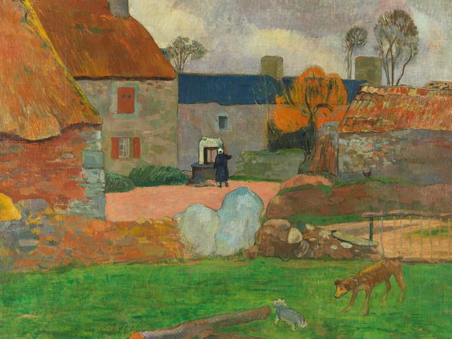 Paul Gauguin, Le toit blue or Ferme au Pouldu (The blue roof or Farm at Le Pouldu) 1890, National Gallery of Australia, Kamberri/Canberra, purchased 2024 with the assistance of the National Gallery Foundation