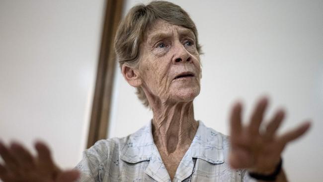 Australian nun Patricia Fox in Manila in July. Picture: AFP