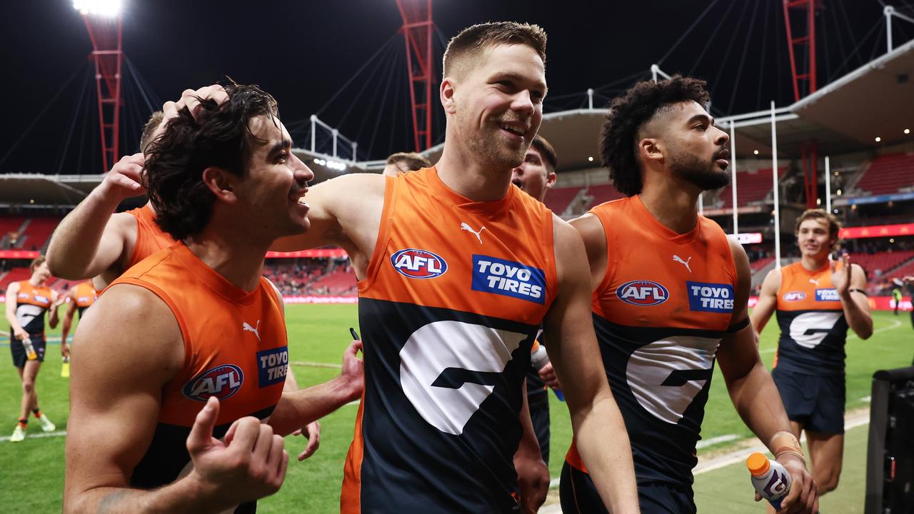 Harry Himmelberg’s contract delay will be making the Giants nervous. Picture: Matt King/AFL Photos/via Getty Images