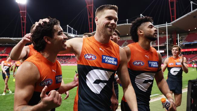 Harry Himmelberg’s contract delay will be making the Giants nervous. Picture: Matt King/AFL Photos/via Getty Images