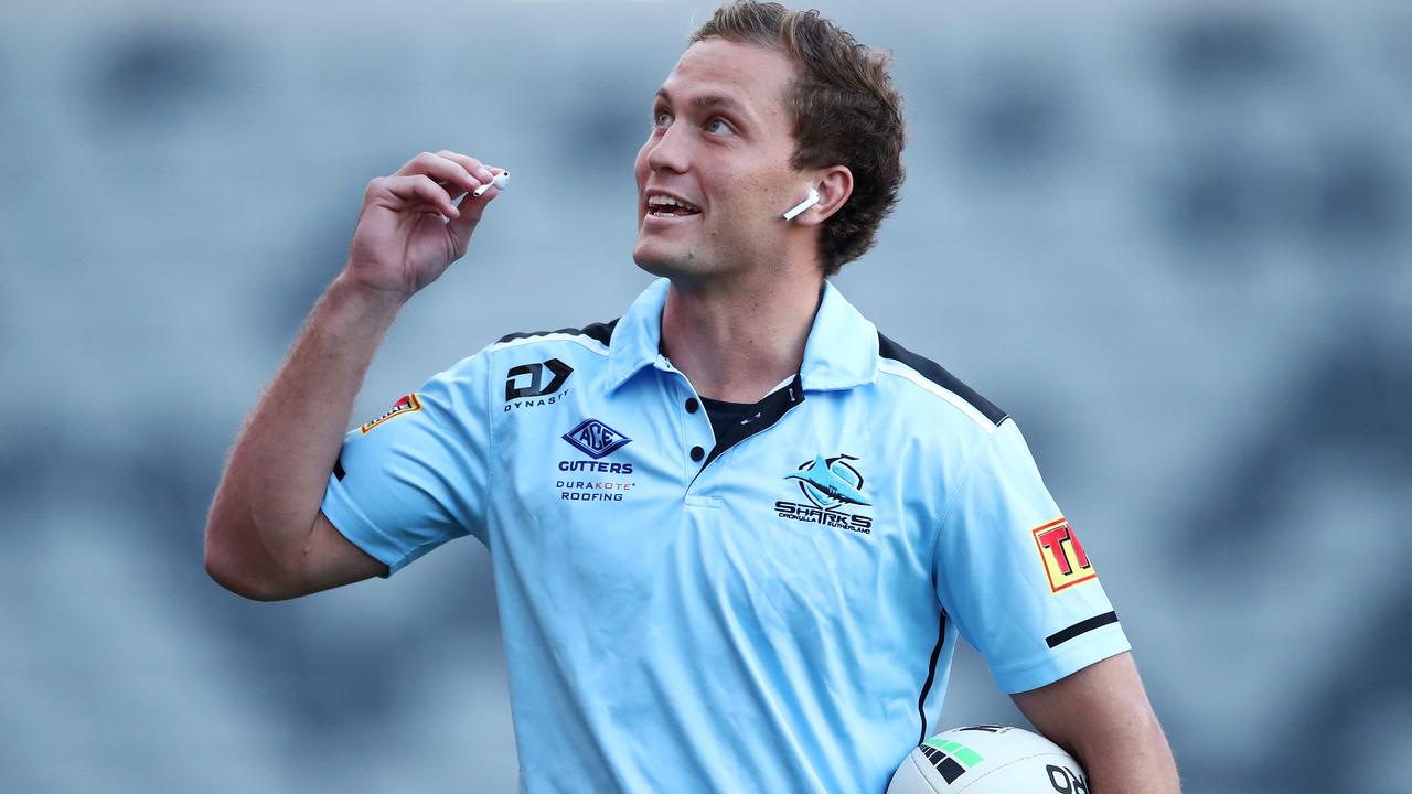 Matt Moylan of the Sharks failed his first temp check on Saturday in Townsville.