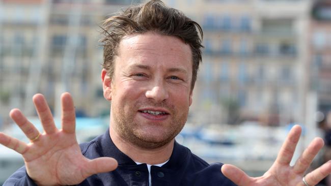 British chef Jamie Oliver got no response after offering to cook for Harry and Meghan last year. Picture: Valery Hache/AFP