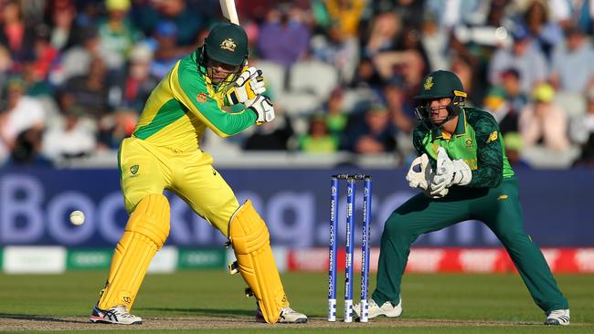 Alex Carey keeps his eyes on the prize against South Africa. Picture: Getty Images