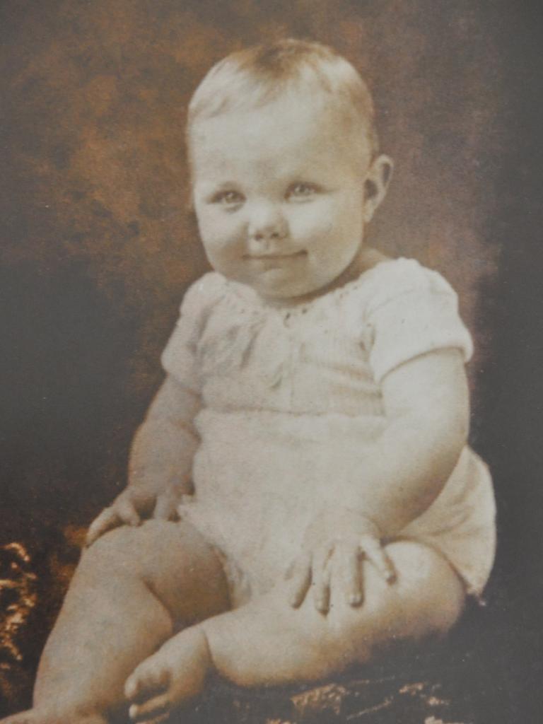 Capricorn Coast resident and former seamstress Thelma Eisenman as a baby.