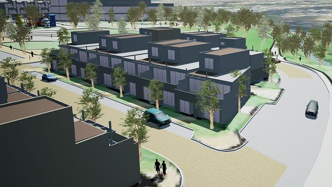 An artist’s impression of the possible development on the site of the former Kingston High School to be called Kingston Park.