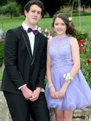 Ryan Walker and Hannah Stone at the Eastside Lutheran School formal held at the Botanical Gardens Restaurant on Friday 5 December. Pic: Carolyn Docking