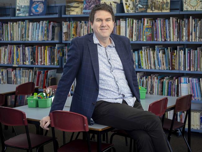 Mr Riley believes in empowering disadvantaged communities through education. Picture: Wayne Taylor