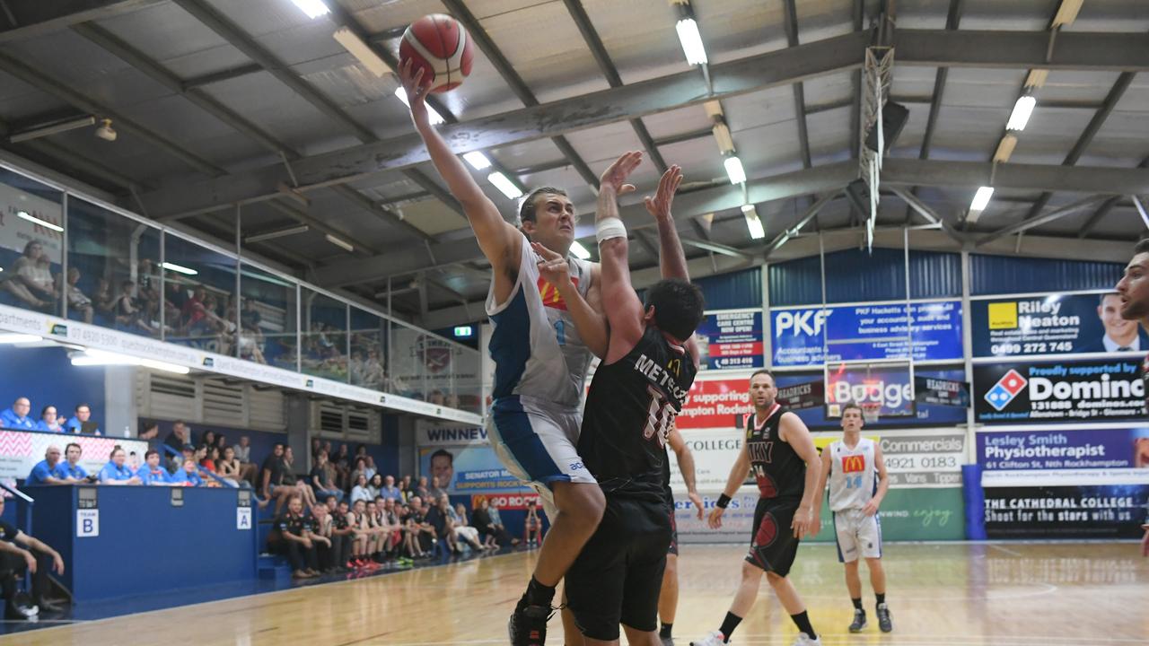 BASKETBALL ConocoPhillips CQ Cup Rd 1: Rockhampton Rockets' Baylin James with the ball