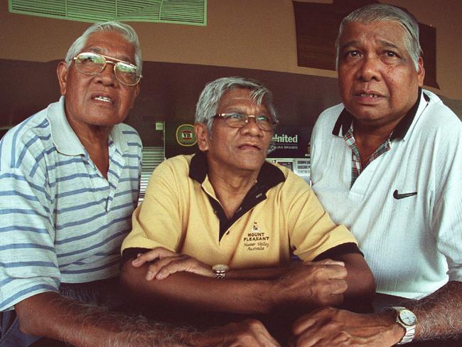 Nichols medallists Terry, left, Gympie and Benny Lew Fatt pictured at Marrara