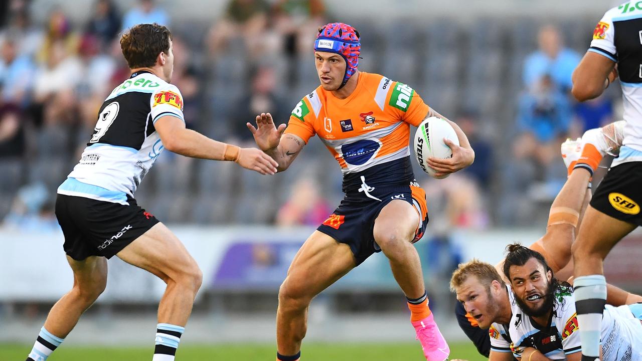 Kalyn Ponga was devastated by Connor Watson’s decision to leave, but he won’t be leaving Newcastle. Picture: Getty Images.