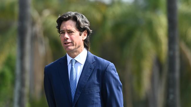 AFL Chief Executive Gill McLachlan has had to deal with some off-field headaches during the season. Picture: Quinn Rooney/Getty Images.