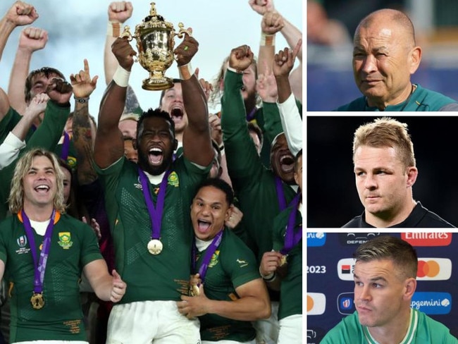 South Africa is the team everyone is chasing at the RWC. Photos: Getty Images/AFP