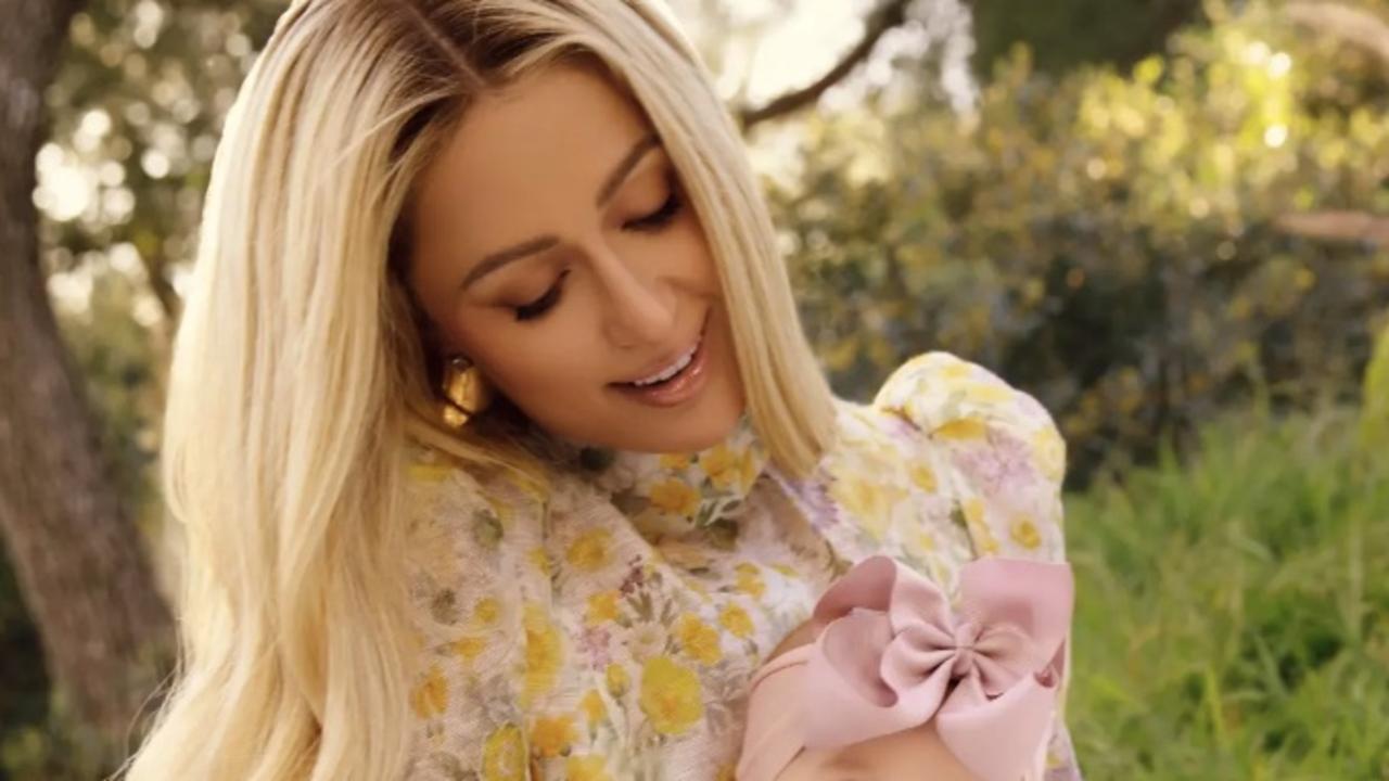 Paris Hilton has shared the first photos of her newborn daughter.