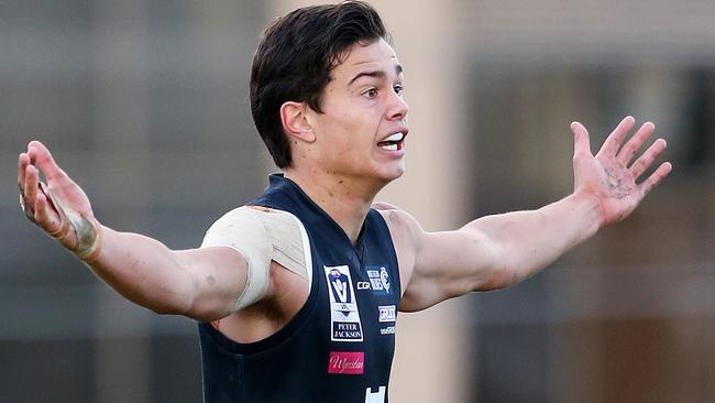 Jack Silvagni has kicked 10 goals in his past three VFL games. Picture: Mark Stewart