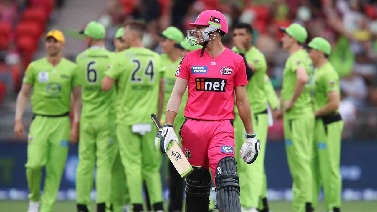 The Sydney Sixers were bowled out for the fifth lowest score in BBL history.