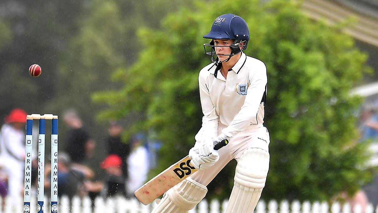 BGS batsman Sam Wallwork Brisbane Grammar School v Terrace Saturday February 10, 2024. Picture, John Gass