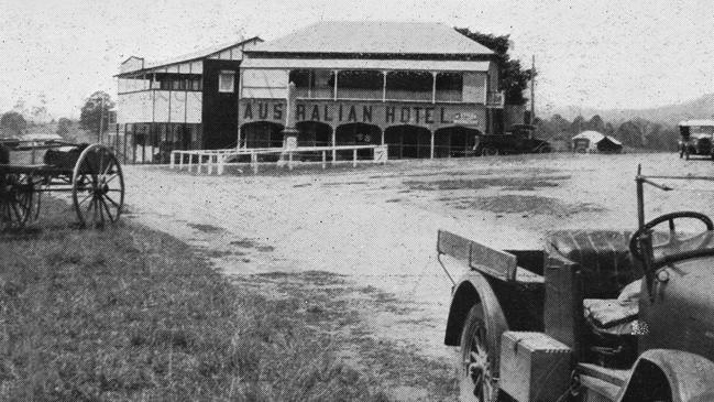 The Yandina Hotel, pictured in 1932 when it was the Australian Hotel.