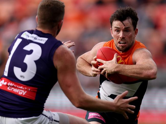 His ability to inject a spark into the Giants’ game has proven vital in recent weeks. Picture: Brendon Thorne/AFL Photos/via Getty Images