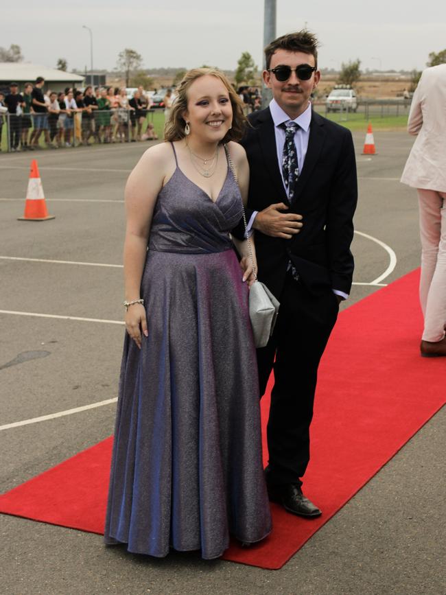 Alexia Strahl and Henry Langmead at the 2023 Kepnock State High School formal.