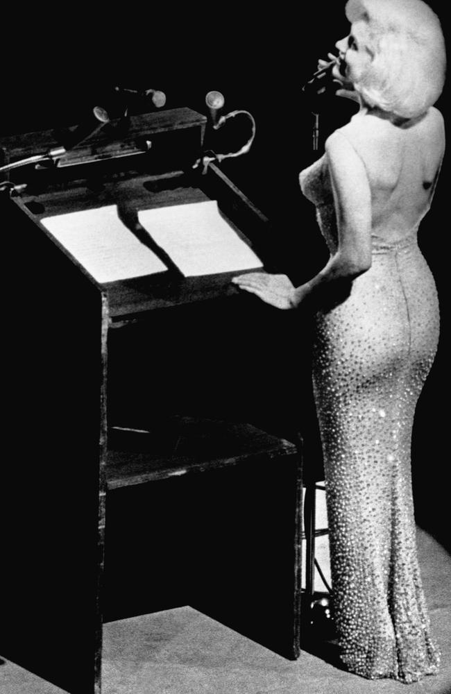 Marilyn Monroe sang ‘Happy Birthday’ to President John F. Kennedy in 1962 wearing the now famous dress.