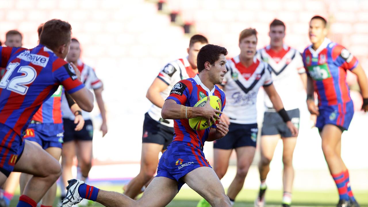 Jack Johns came through the Under 20’s for Newcastle before moving to the Rabbitohs. Picture: Peter Lorimer.