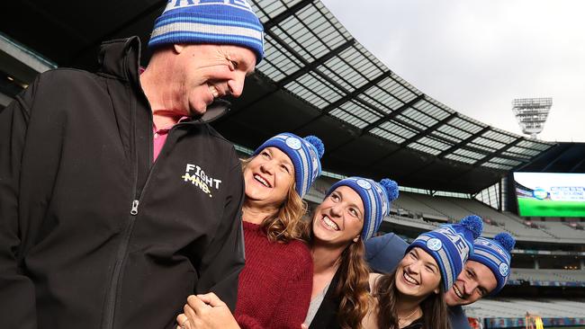 The Daniher family - Neale, Jan, Bec, Lauren and Ben. Picture: Alex Coppel