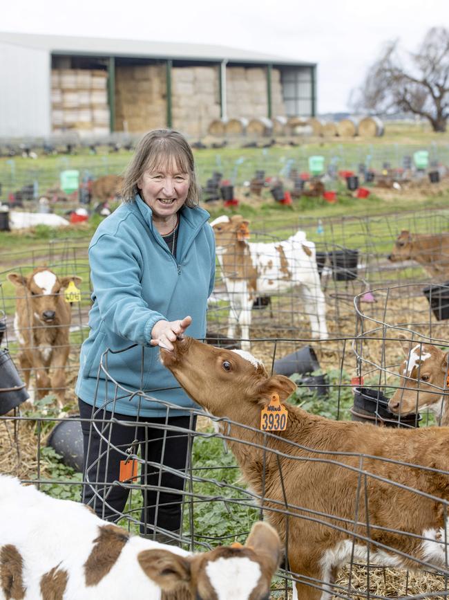 Finley dairy farmer Ruth Kydd. Picture: Zoe Phillips