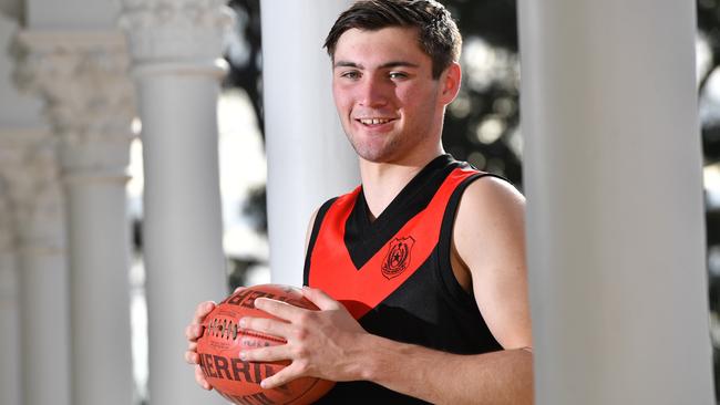 Cameron Taheny will play in the AFL All Stars ‘Futures’ match at the MCG. Picture: Keryn Stevens (AAP).