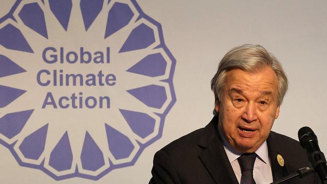 "Our planet is still in the emergency room." Antonio Guterres, the UN secretary-general.