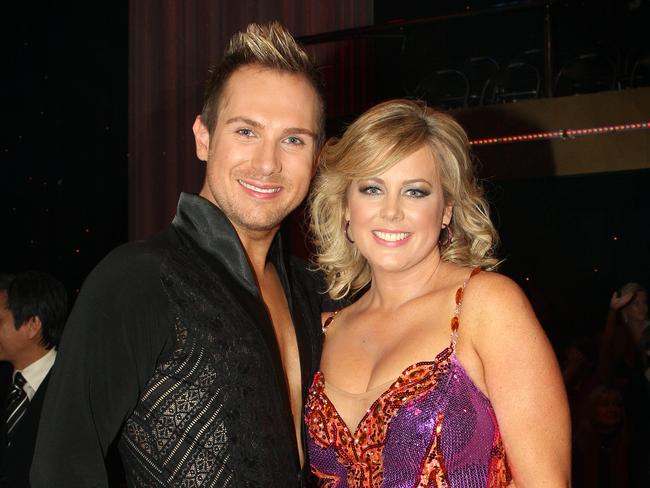 Dancing With The Stars. Eliminated contestant Samantha Armytage and her partner Brendon Midson.