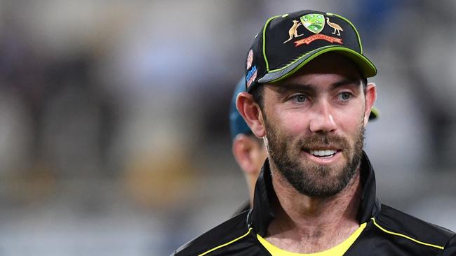 Australian cricketer Glenn Maxwell during the T20 International Series between Australia and Sri Lanka in October is one of many high-profile athletes dealing with mental health issues. Picture: AAP/Darren England