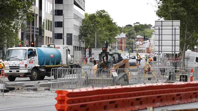 Southbank Boulevard works began almost two years ago. Picture: David Caird