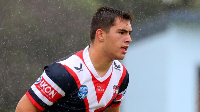 Zach Fittler with the Roosters. Photo by Jeremy Ng/Newscorp.