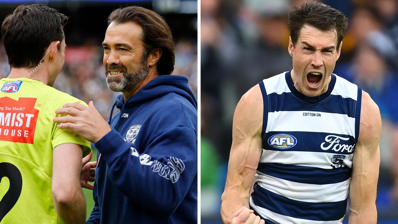 Geelong saved its season with a big second half to knock off Hawthorn.