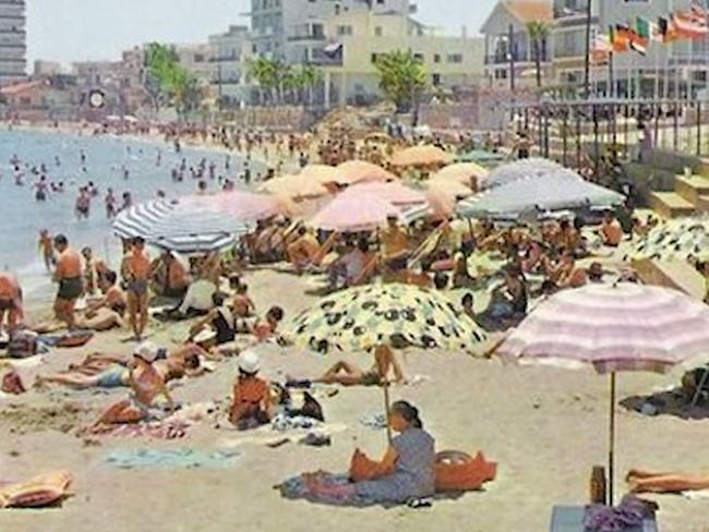 Hundreds lined the sand in Varosha during its heyday in the 1950s and ‘60s.