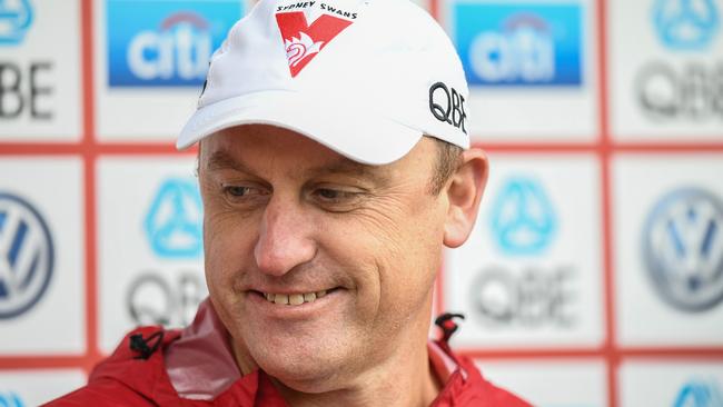 John Longmire knows how teams will try and beat the Swans. Picture: AAP Images