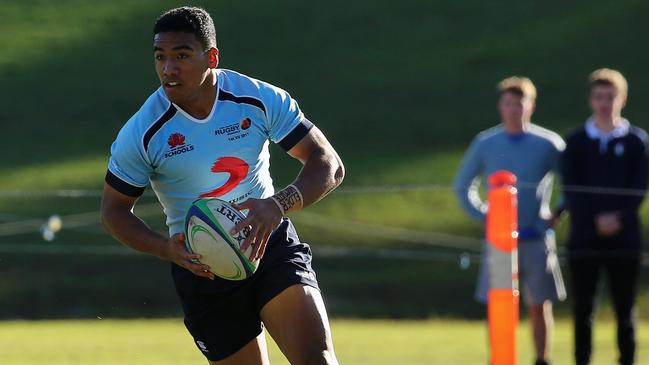 Albert Hopoate has progessed well from the Australian Schoolboys. (Karen Watson)