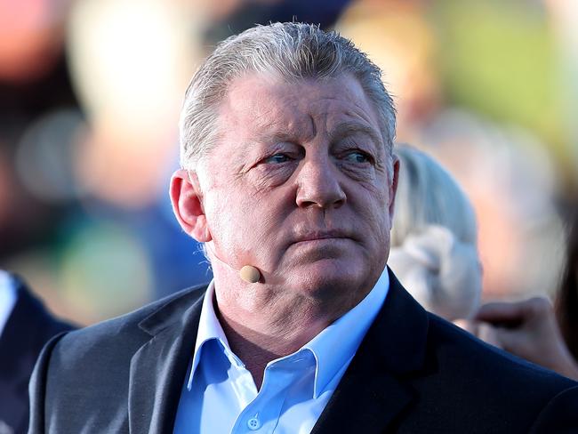 NEWCASTLE, AUSTRALIA - APRIL 28: Commentator Phil Gould during the round 7 NRL match between the Newcastle Knights and Parramatta Eels at McDonald Jones Stadium on April 28, 2019 in Newcastle, Australia. (Photo by Tony Feder/Getty Images)