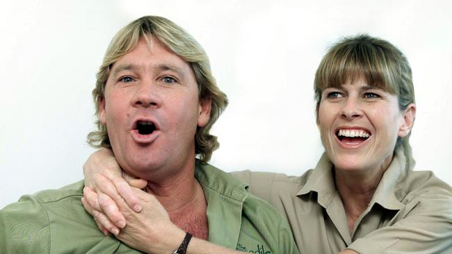 Steve Irwin and Terri.